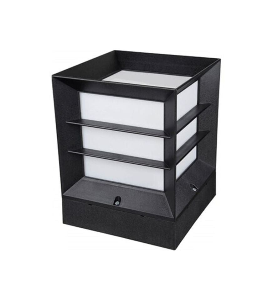 Kare Küp Bahçe Armatürü (Izgaralı)