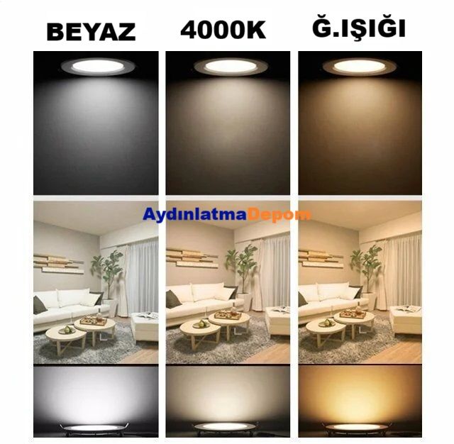 Noas 5 W Black+Sılver Spot Beyaz Işık