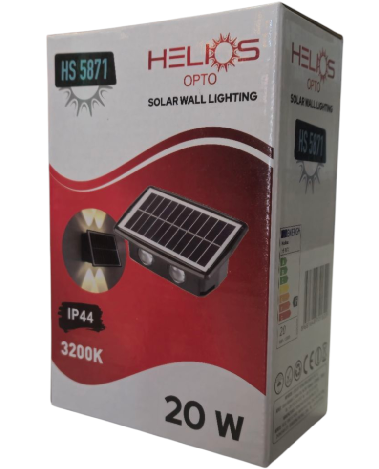 HELIOS 20W SOLAR ÇİFT YÖN DUVAR APLİK