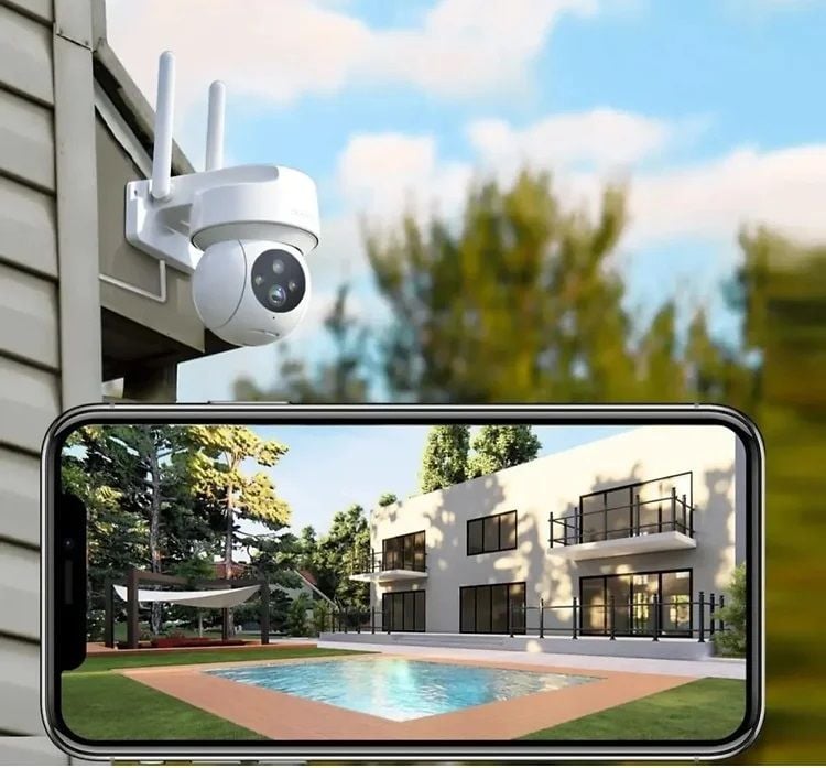 Cata Sensörlü Akıllı Dış Mekan Güvenlik Kamerası