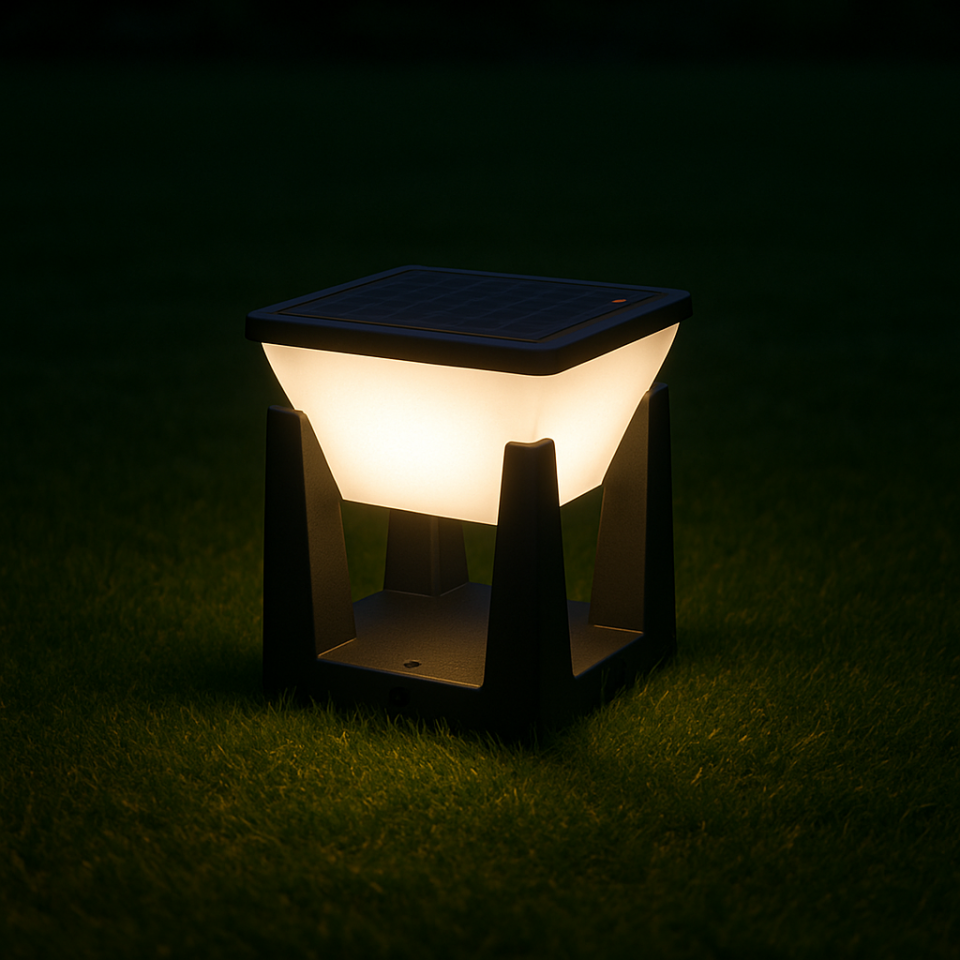 HELİOS  30W SOLAR BAHÇE TERS KÜP 3 RENK FONKSİYON