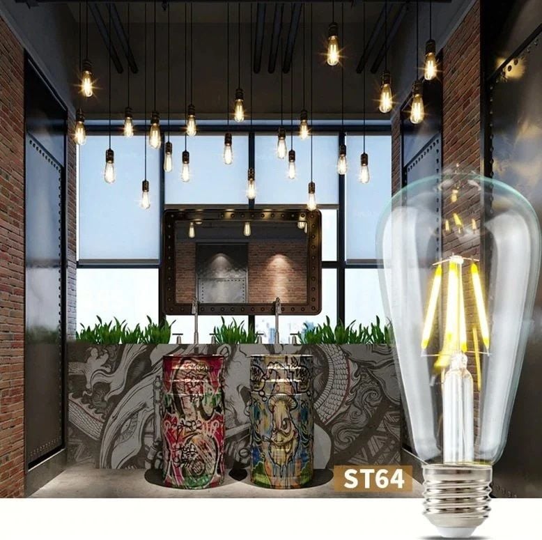 Cata 8W Rustik Led Ampul Beyaz Işık St-64