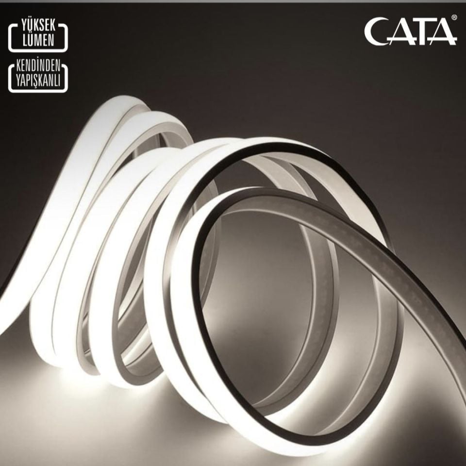 Cata 220V Cob Neon Led Beyaz Işık (100 METRE)