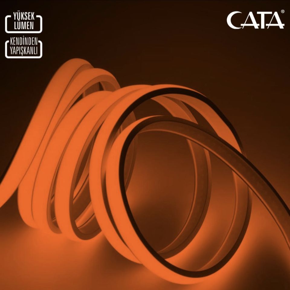 Cata 220V Cob Neon Led  Yüksek Lümen Amber