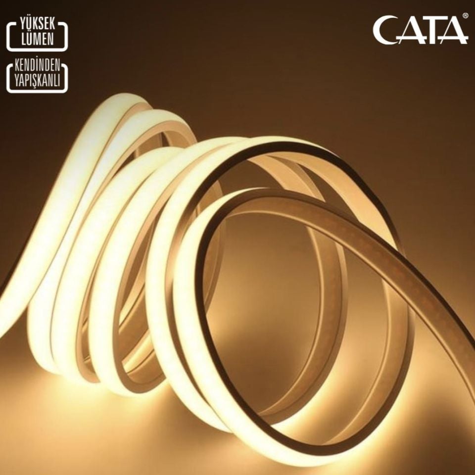 Cata 220V Cob Neon Led  Yüksek Lümen  Günışığı