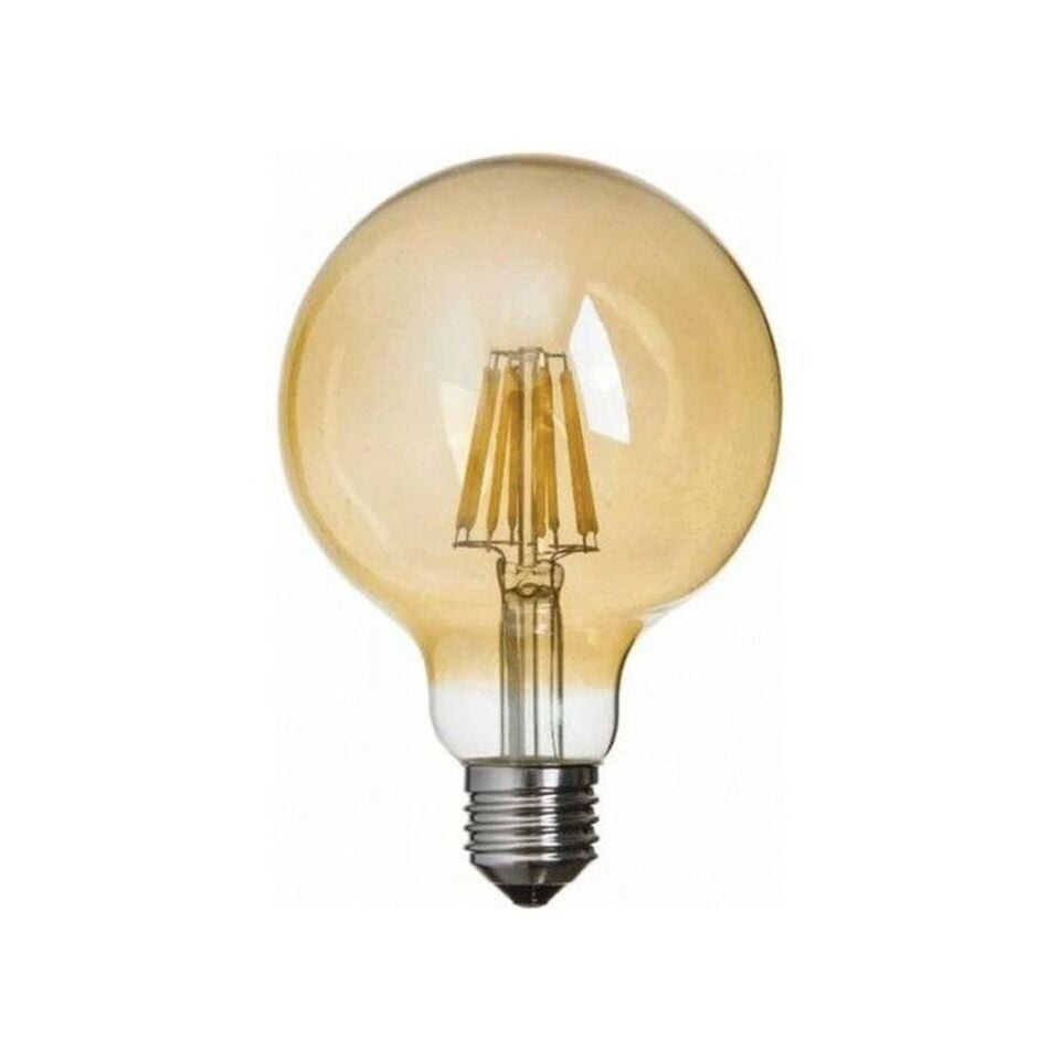 K2  6W RUSTİK G95 ORTA TOP AMPUL AMBER