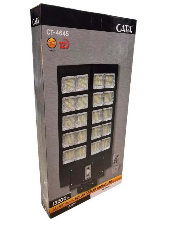 Cata 1200W Supernova SOLAR  Sokak Armatür (Kumandalı)