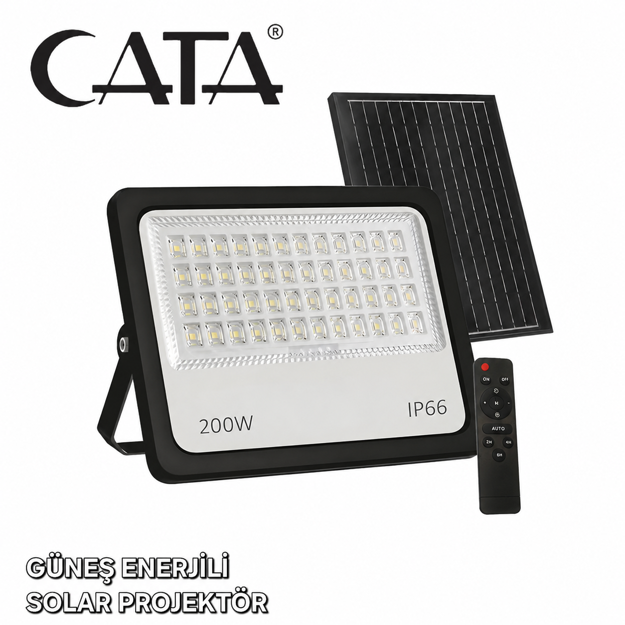 CATA 200 WAT SOLAR GÜNEŞ ENERJİLİ PROJEKTÖR