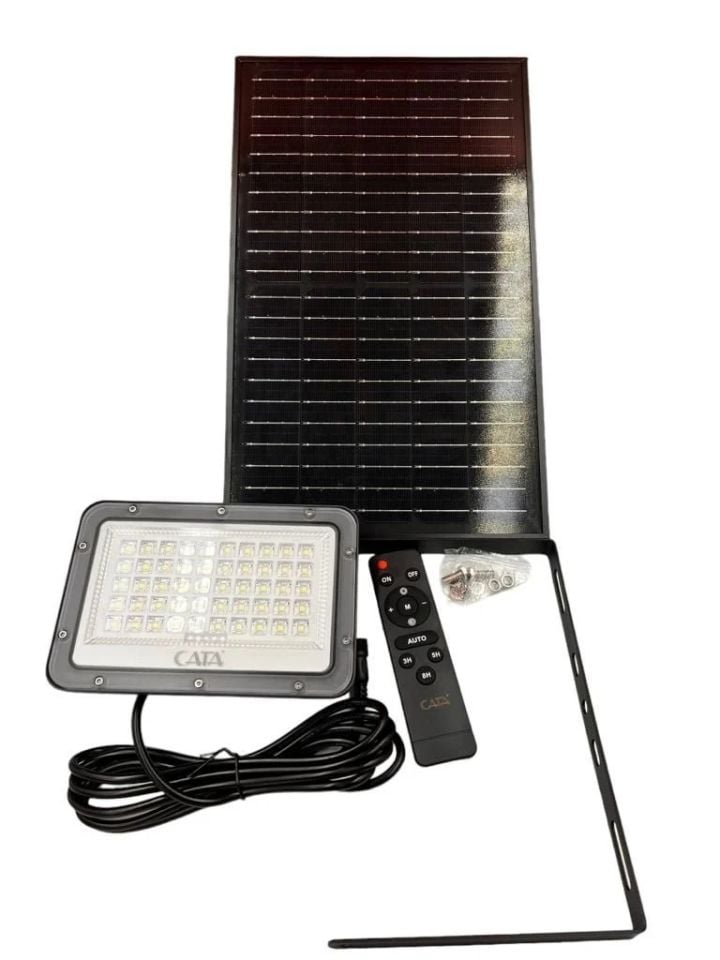 Cata 200W Kumandalı Led Solar Projektör