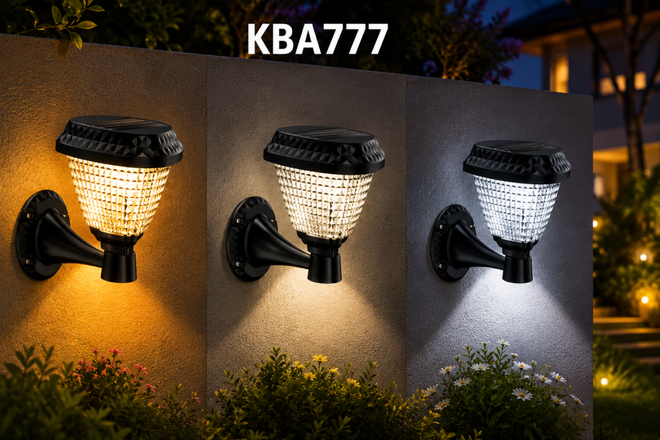 K2-GLOBAL KBA777 30W SOLAR DUVAR APLİK ARMATÜR 3 RENK(RGB)