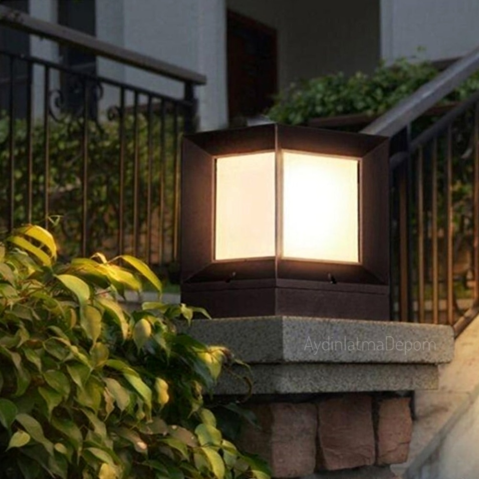 Cata Kare Küp Bahçe Armatürü (Izgarasız)