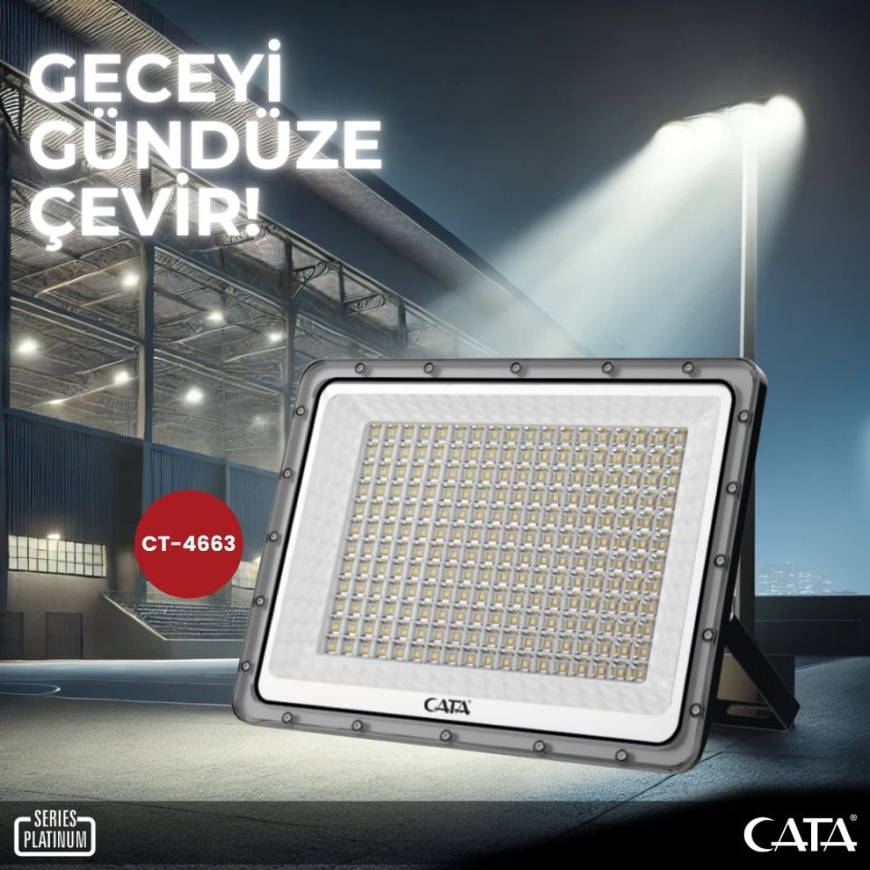 Cata 200 Watt Platınum Projektör Beyaz Işık
