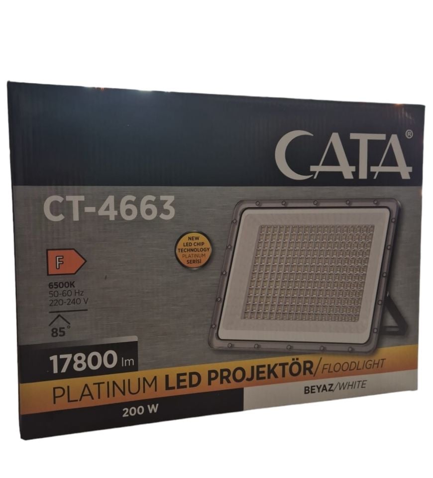 Cata 200 Watt Platınum Projektör Beyaz Işık