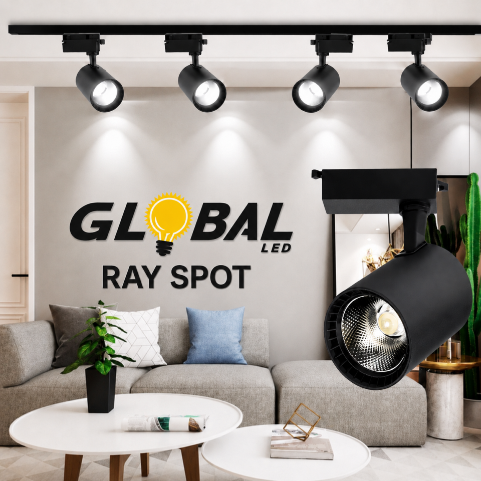 GLOBAL 30W RAY SPOT SİYAH KASA GÜNIŞIĞI