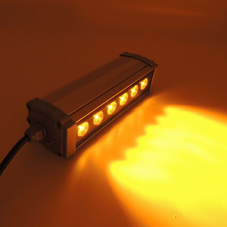 Cata 12 Watt Gold Wallwasher 30 cm Amber