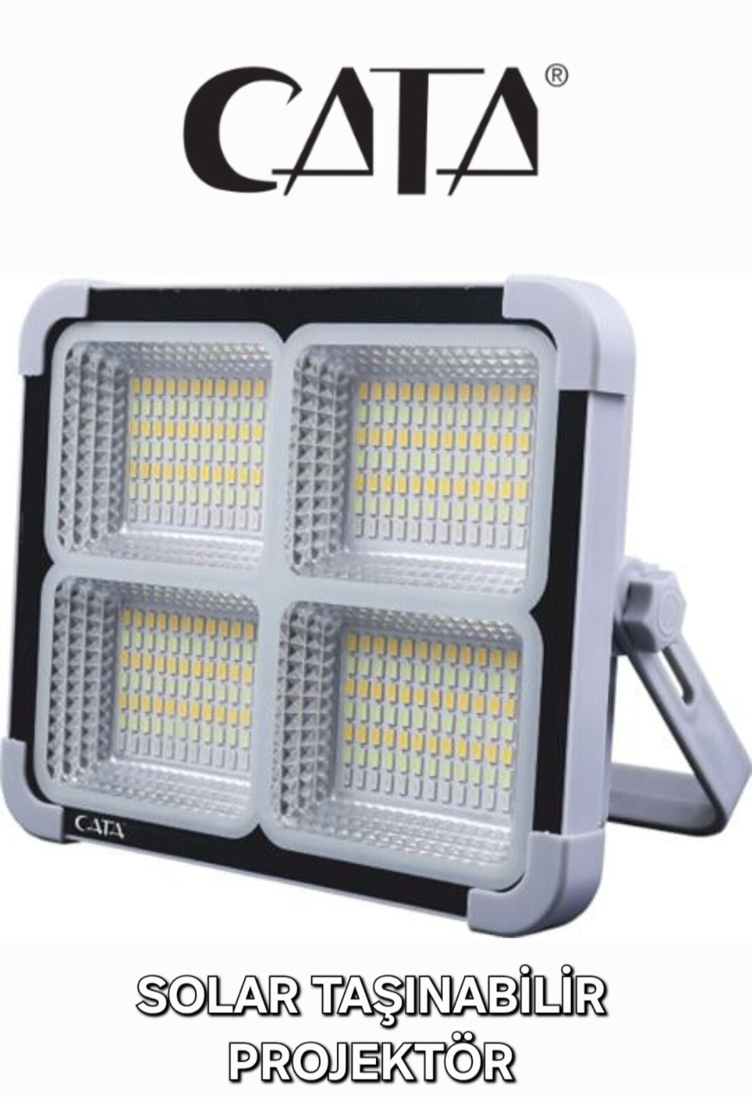 CATA 200W SOLAR TAŞINABİLİR ŞARJLI PROJEKTÖR