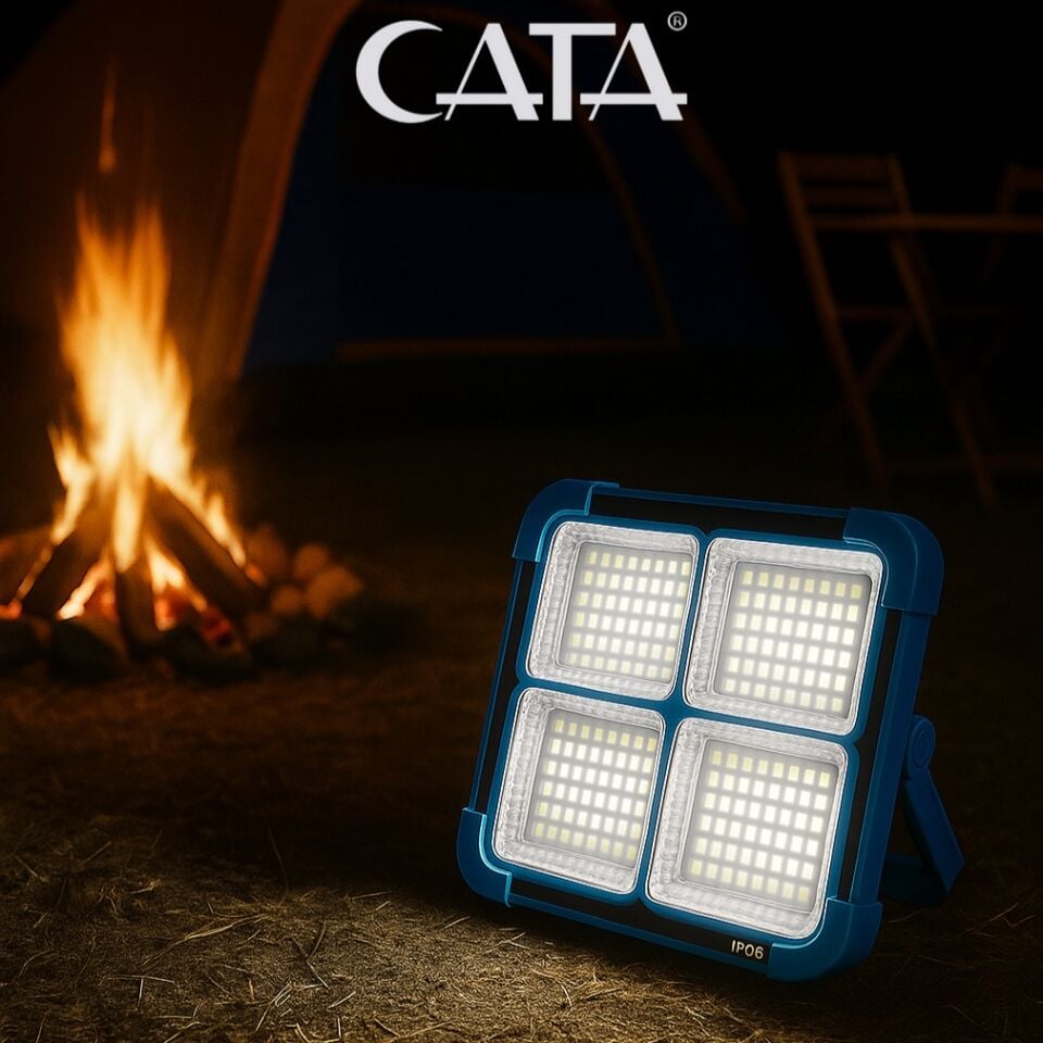 CATA 200W SOLAR TAŞINABİLİR ŞARJLI PROJEKTÖR