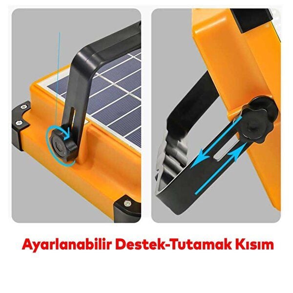 CATA 200W SOLAR TAŞINABİLİR ŞARJLI PROJEKTÖR