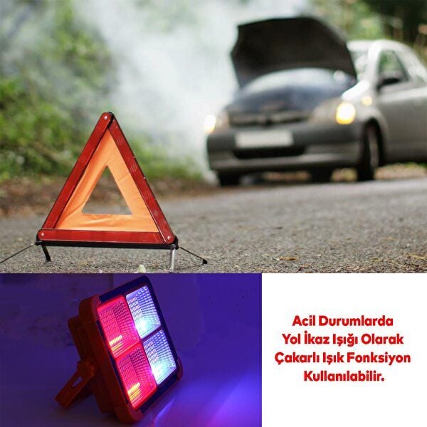 CATA 200W SOLAR TAŞINABİLİR ŞARJLI PROJEKTÖR