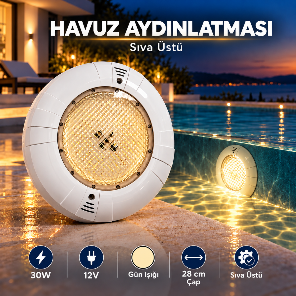 GEMAŞ KASA HAVUZ LAMBASI GÜNIŞIĞI