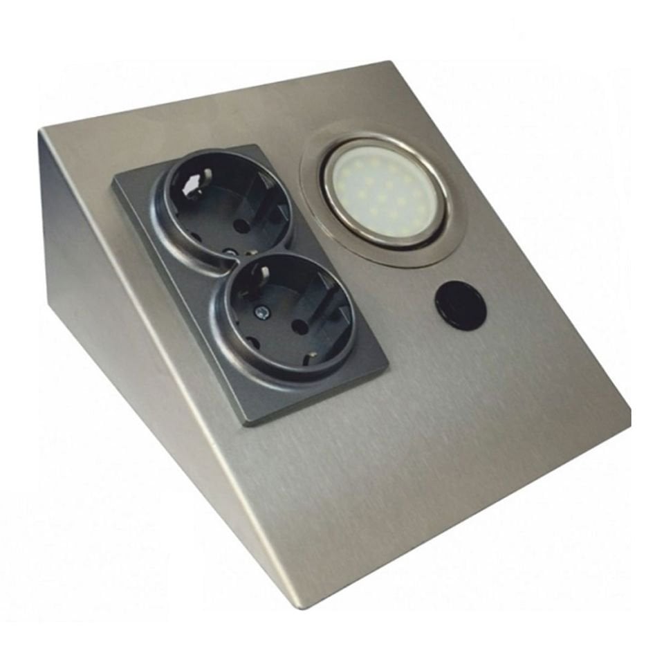 Cata Çift Prizli Tezgah Aydınlatma Spot Armatürü Gün Işığı