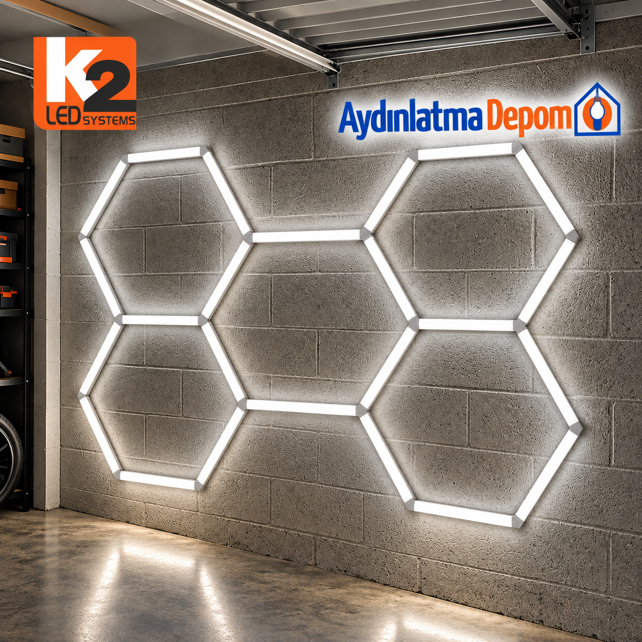 K2 Anzer Linear Armatür Beyaz Işık 168W