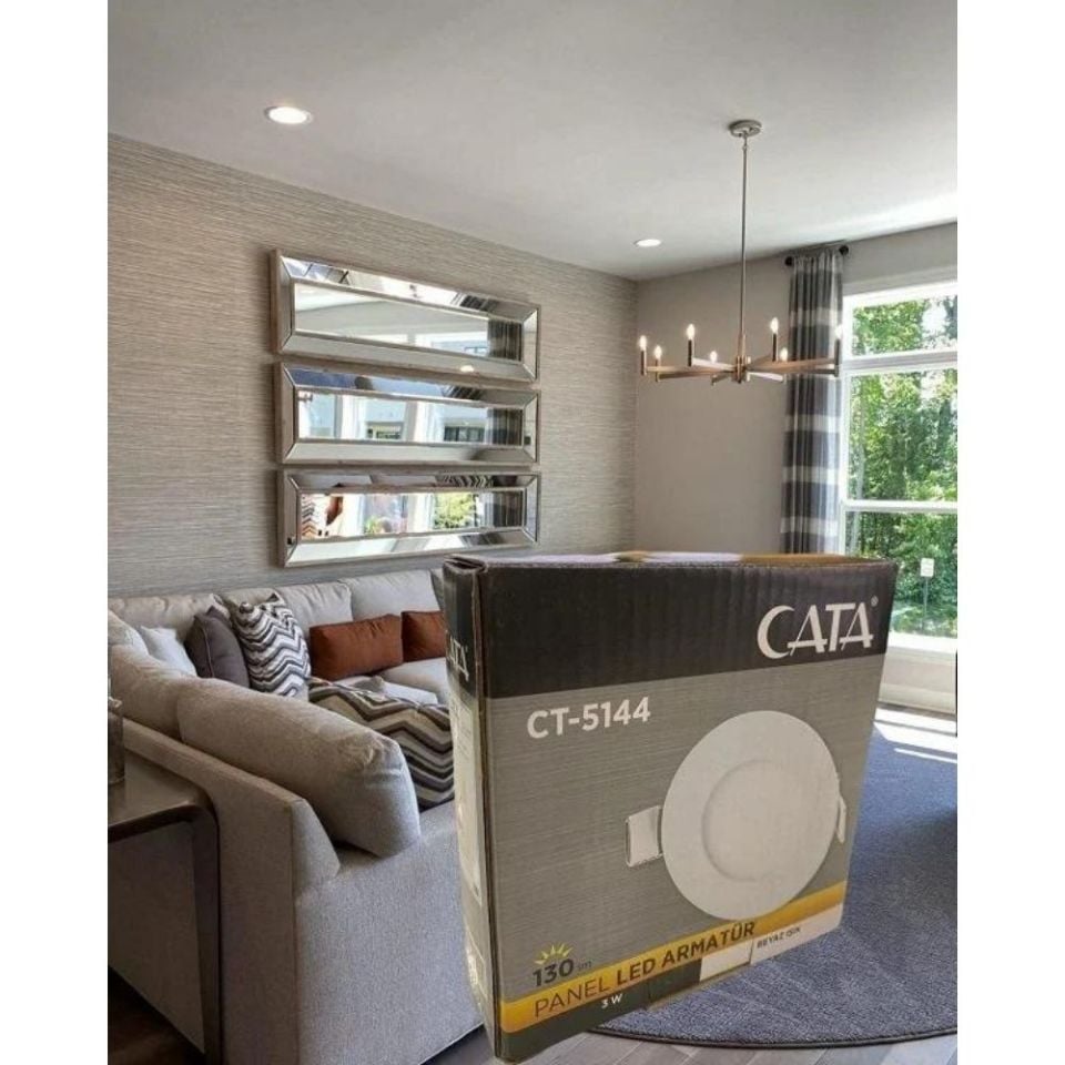 Cata 3W Slim Panel Beyaz Işık