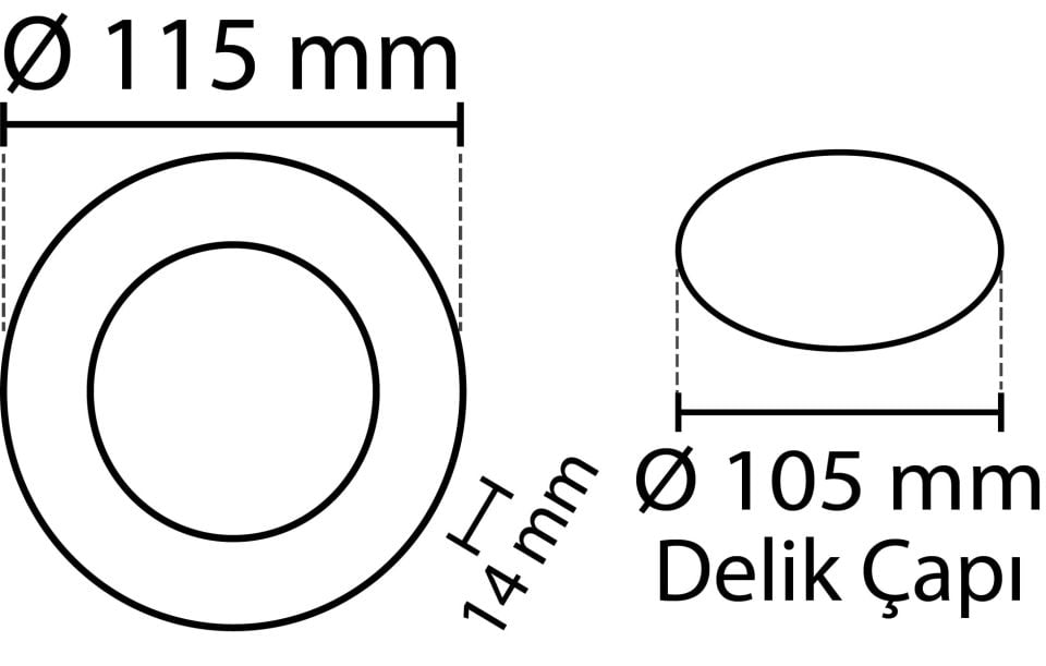 CATA 6W Slim Panel Beyaz Işık