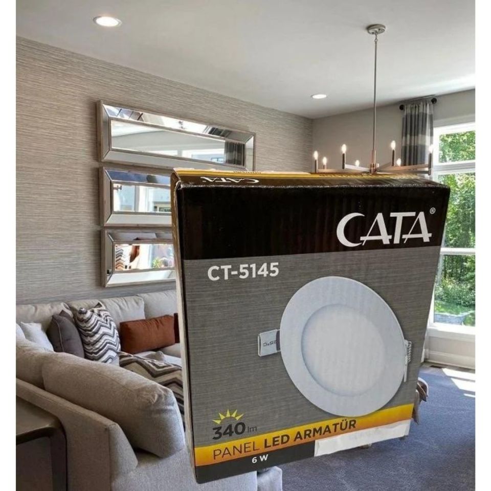 CATA 6W Slim Panel Beyaz Işık