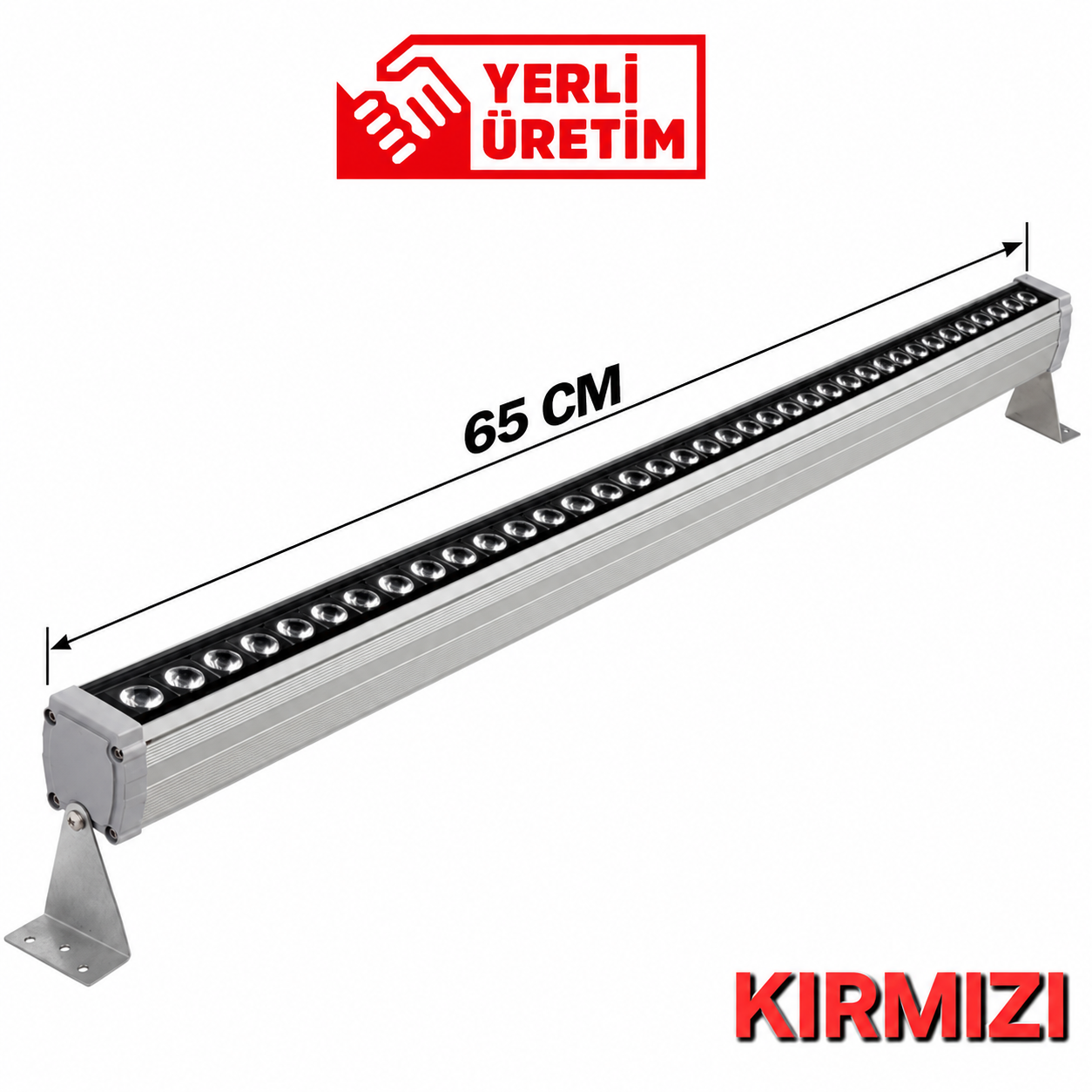24W 65CM WALLWASHER KIRMIZI