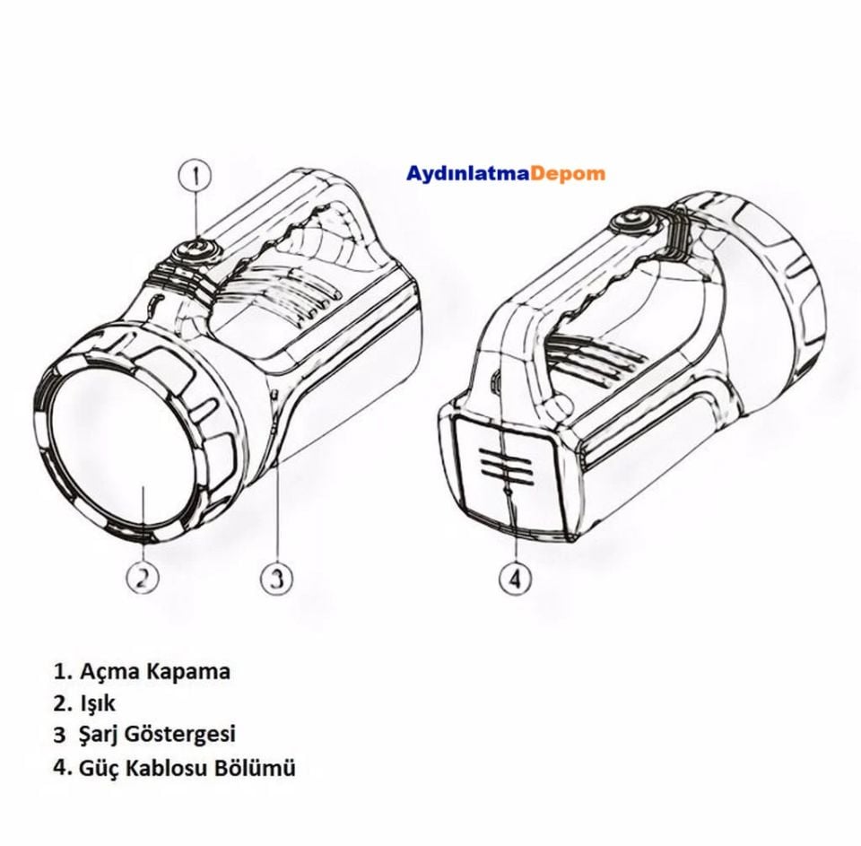 Noas 3W Milas Led El Feneri
