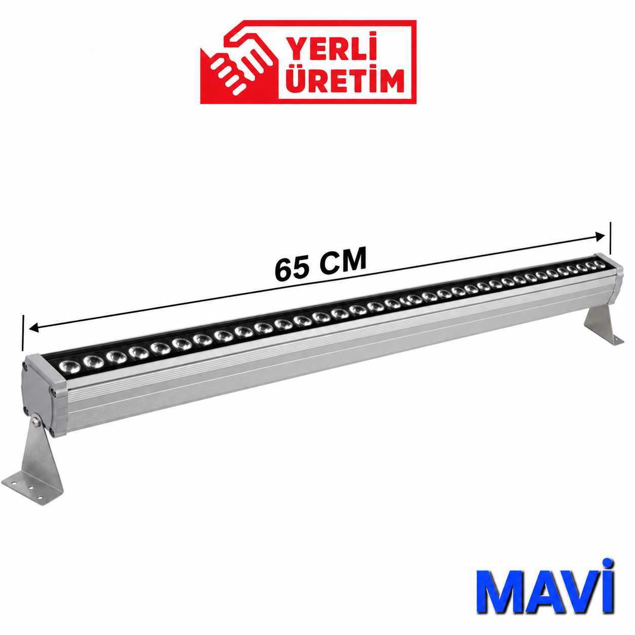 24W 65CM WALLWASHER MAVİ