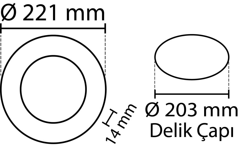 CATA 18W Slim Panel Beyaz Işık