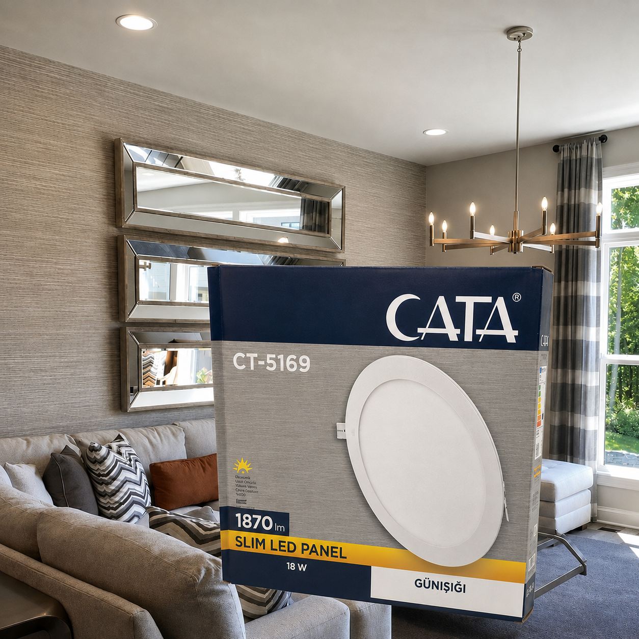 CATA 18W Slim Panel Günışığı