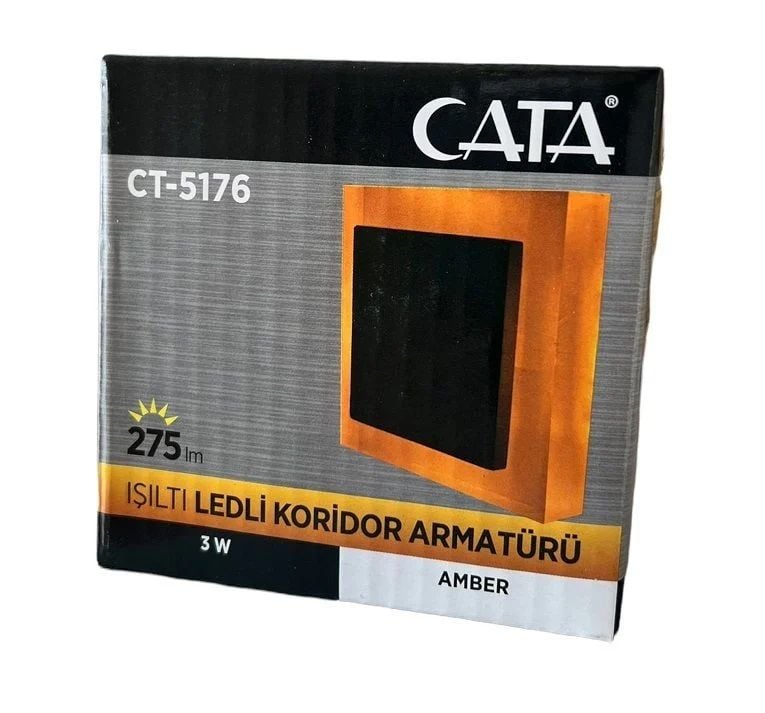 Cata 3 W Koridor Led Aydınlatma Amber
