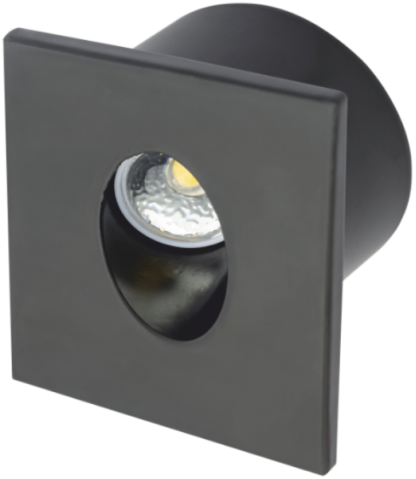 3W Ledli Koridor Armatürü Siyah Kasa(Günışığı)