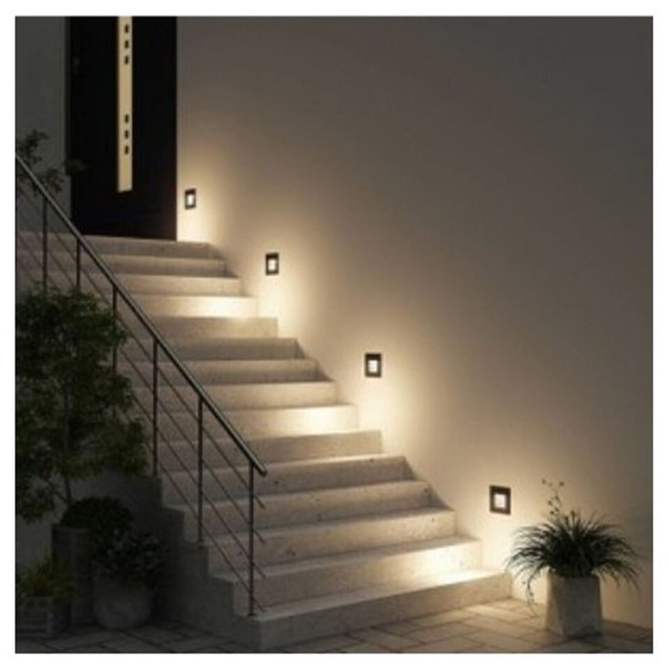3W Ledli Koridor Armatürü Siyah Kasa(Günışığı)