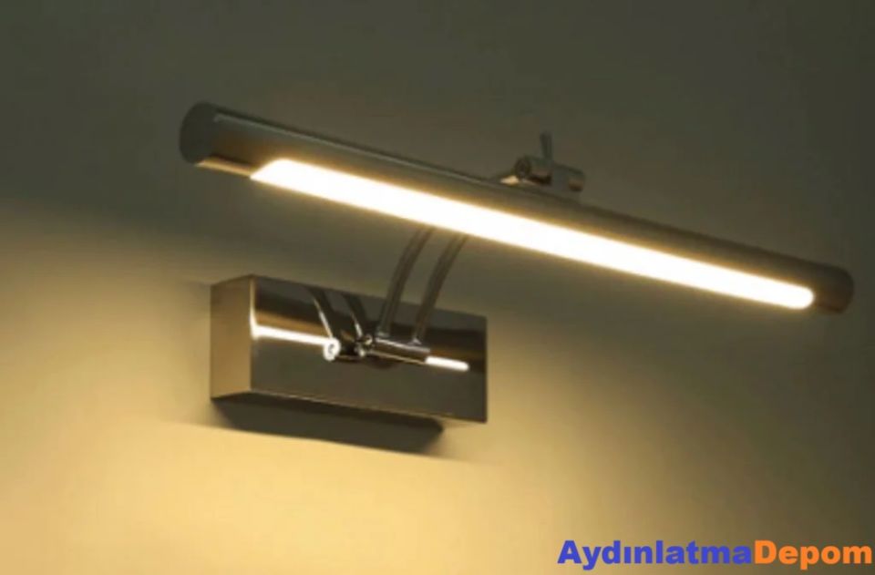 Cata 6W Pelikan Krom Ledli Banyo Tablo Aplik Armatür Günışığı