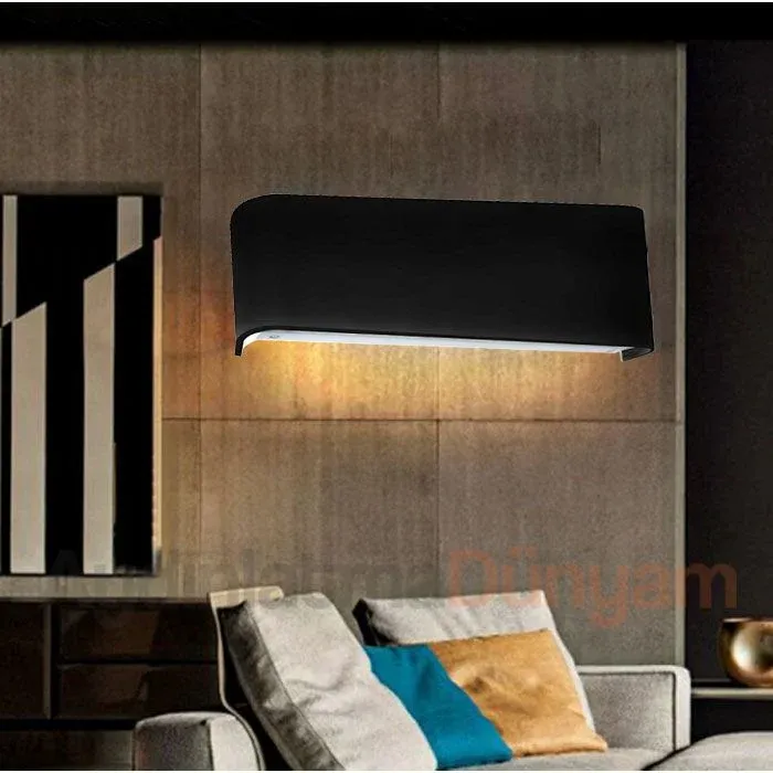12W Penguen Led Aplik ( Siyah Kasa )