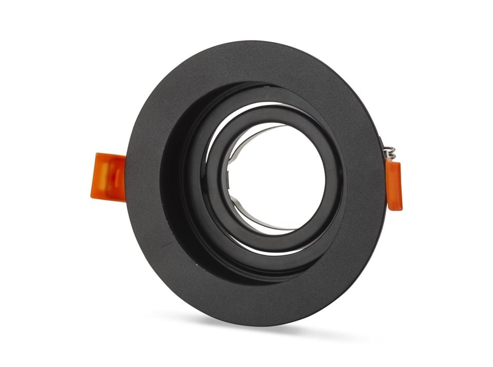 Cata Pars Yuvarlak Siyah Dekoratif Boş Kasa Spot