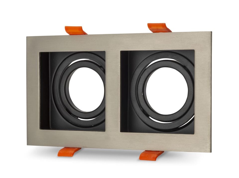 Cata Pars İkili Kare Saten Dekoratif Boş Kasa Spot