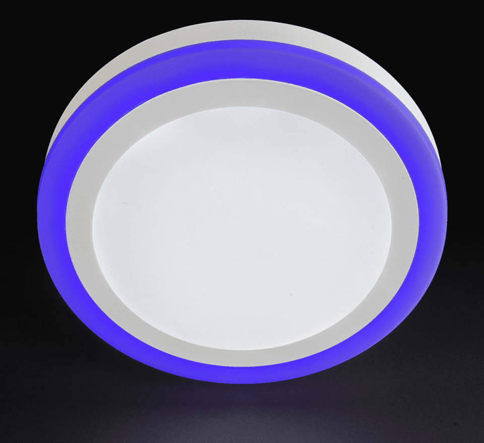 Noas 18+6W Sıva Üstü Yuv. Mavi+Beyaz 3 Fonk. Led Panel