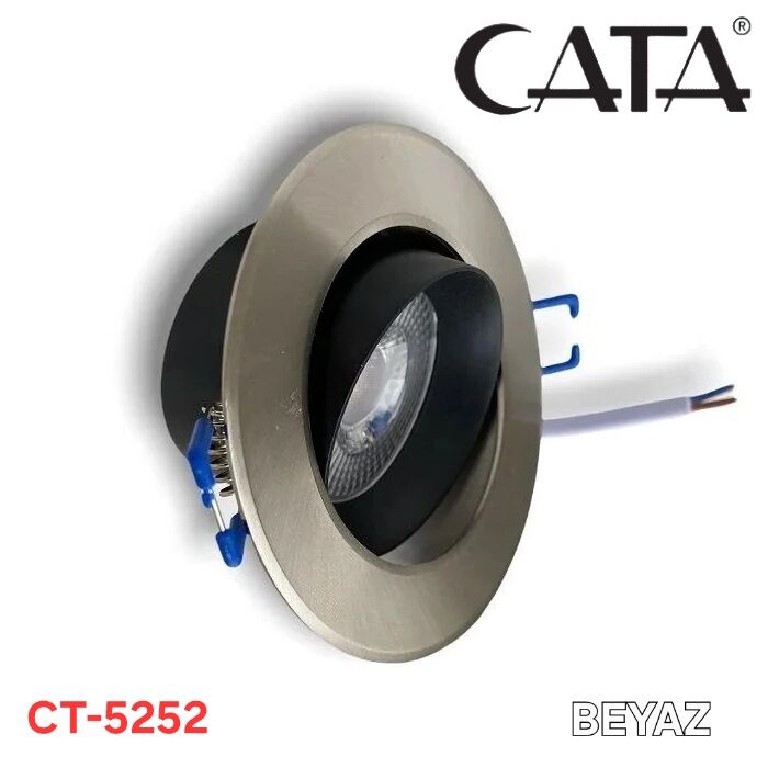 Cata 7W Saten Kasa Led Spot Beyaz Işık