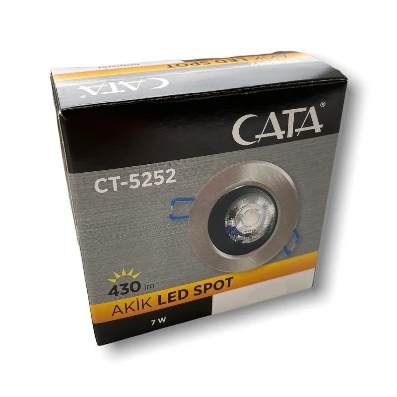 Cata 7W Saten Kasa Led Spot Beyaz Işık