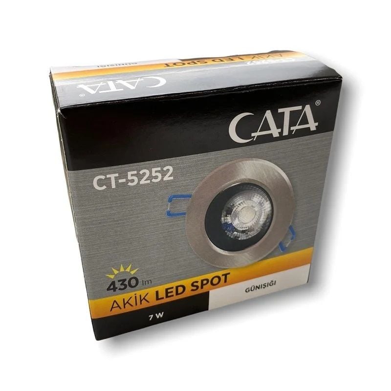 Cata 7W Saten Kasa Led Spot Günışığı