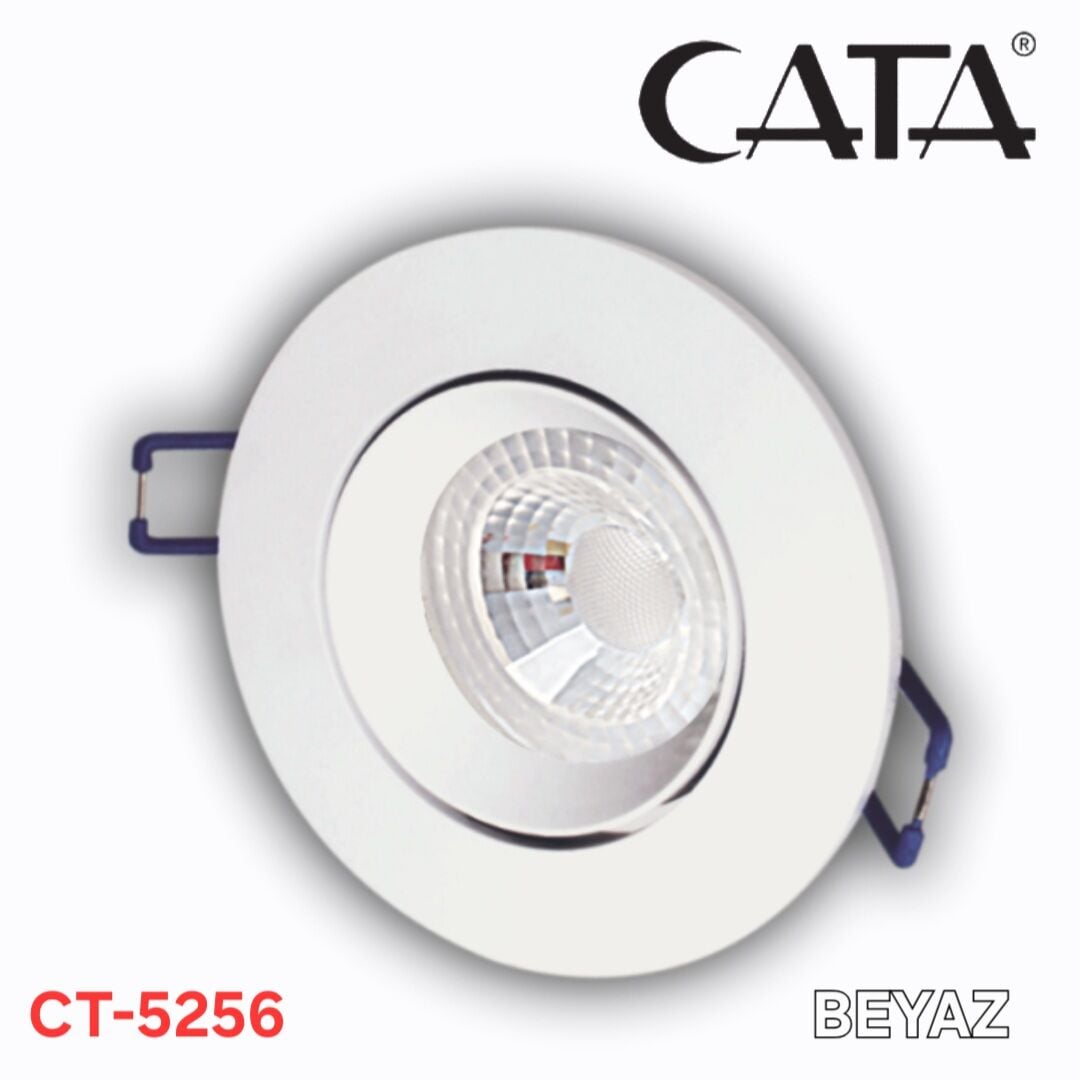 8W Safir Led Spot Beyaz kasa (Beyaz Işık)