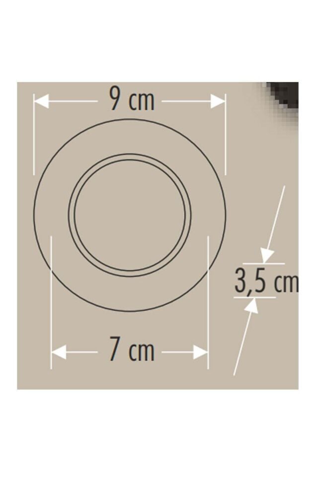 8W Başak Led Armatür (Siyah Kasa)(3 Renk)