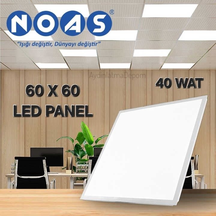 Noas 40W 60X60 Backlıght Panel Beyaz