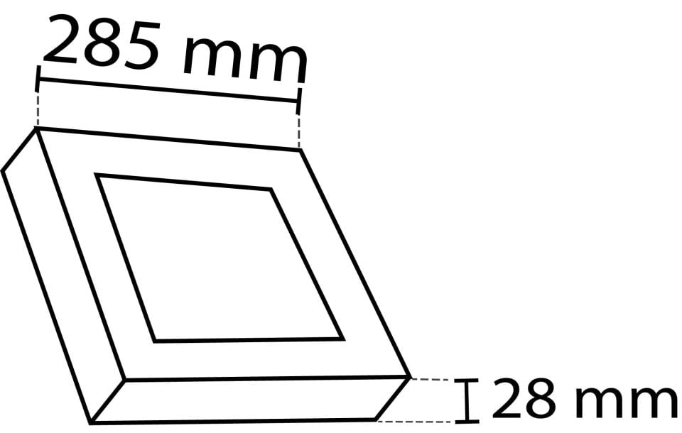 Cata 30W Sıva Üstü Led Panel Kare Günışığı