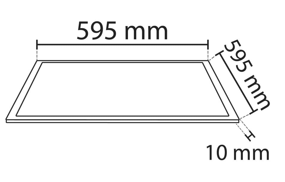 40W 60X60 Slım Sıva Altı Led Panel Gün Işığı